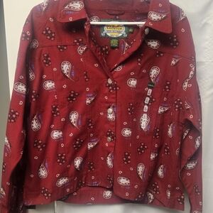 Cabela's Rich Red Patterned Jacket